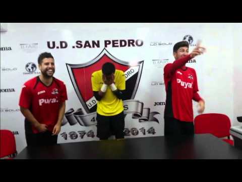 Tomas falsas del vídeo de los capitanes de la U.D. San Pedro para hacer un llamamiento a la afición