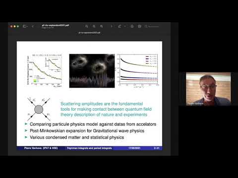Pierre Vanhove--Feynman integrals and period integrals