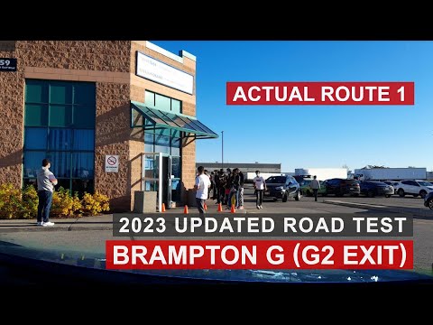 BRAMPTON Drive Centre G (G2 Exit) Road Test 2023 - ACTUAL ROUTE