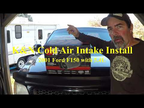 F150 K&N Cold air intake installation on the 5.4L engine