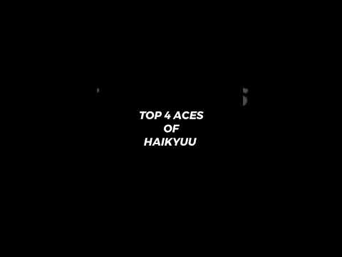 The top 4 Aces of Japan in Haikyuu. #shorts #haikyuu #jedagjedug #sakusakiyoomi #ushijima #bokuto