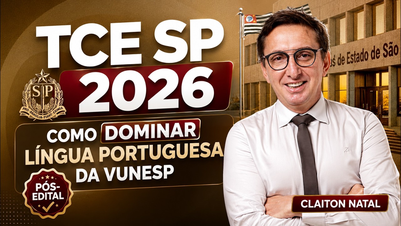 Concurso TCE SP 2026 | Língua Portuguesa: O Que Mais Cai na Vunesp