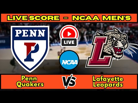 🔴 Penn Quakers vs Lafayette Leopards | NCAA Men’s Basketball | Live Score Update December 8