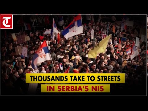 Thousands take to streets in Serbia's Nis to demand justice for November disaster victims
