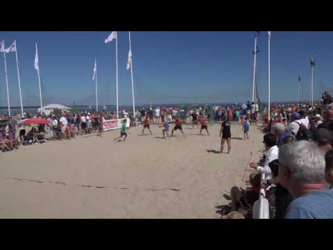 Åhus Beachhandboll 2016, P02 , IFK Kristianstad 3 vsKävlinge HK,  13-14, vinst Kävlinge