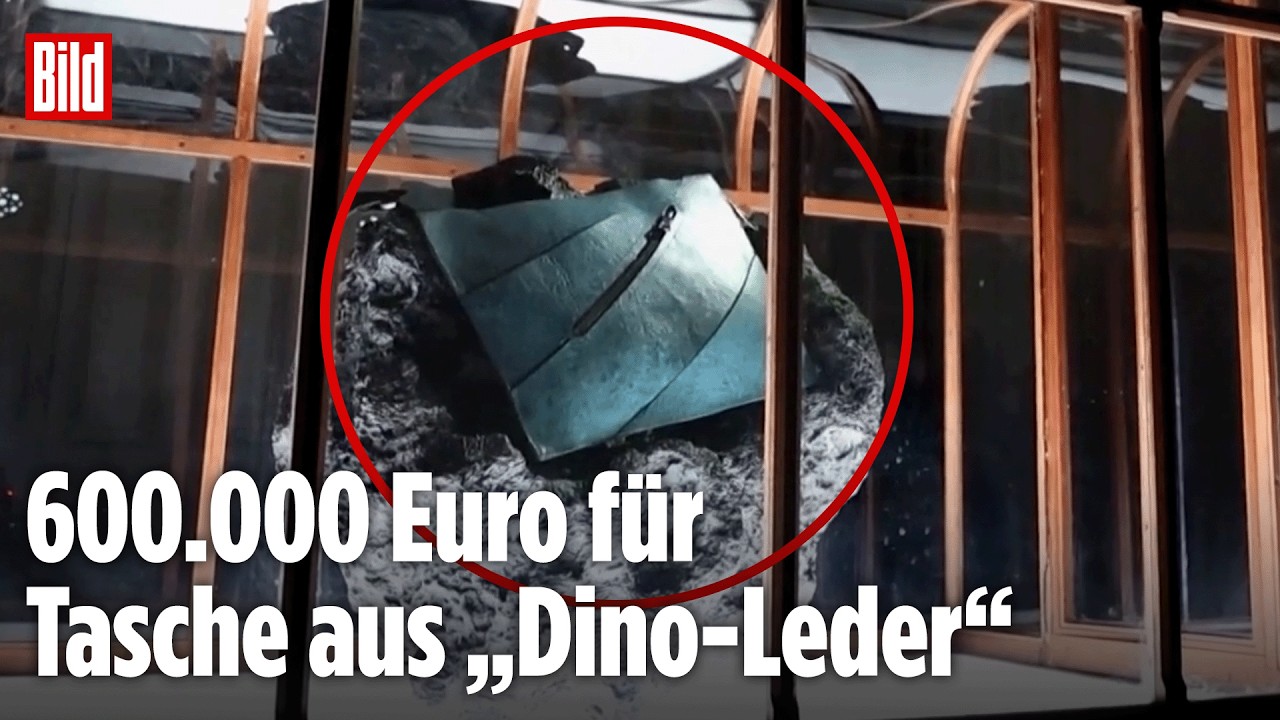 LUXUS-TASCHE AUS „DINO-LEDER": Handtasche aus T-Rex-Kollagen kommt in Amsterdam unter den Hammer