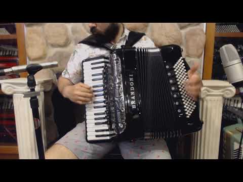 BRAN68CINFIBK - Black Brandoni 68C Infinity Piano Accordion LMMH 34 96 $5499