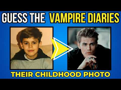 Guess The Vampire Diaries Character by Their Childhood Photo!