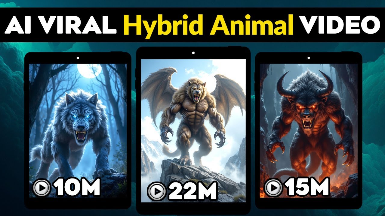 Make Your Own VIRAL Hybrid Animal Videos in Minutes with These Free AI Tools | Complete Guide
