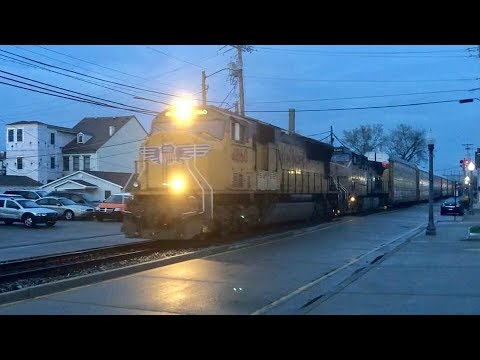 Street Running Train Wakes Up Entire City!  7am Wakeup Call!