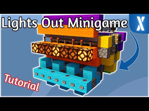 Minecraft Lights Out Minigame | Redstone Puzzle Tutorial