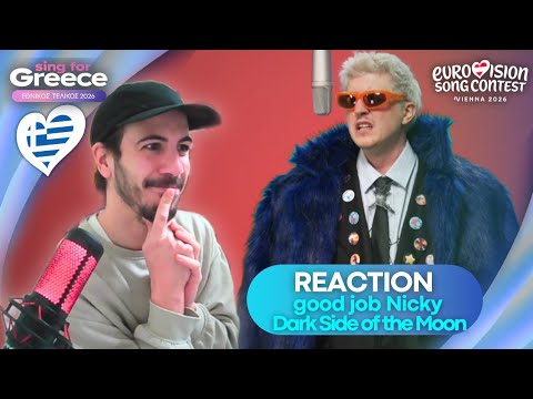 🇬🇷 REACTION good job Nicky - Dark Side of the Moon | Sing for Greece 2026 | Greece Eurovision 2026
