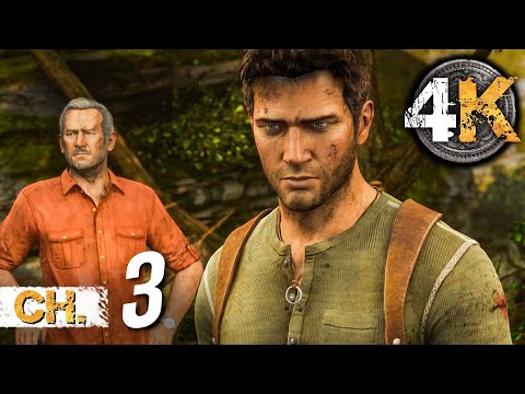 Uncharted 3: Drake's Deception - [4K/60fps] (100%, All Collectibles, Hard) Part 3 - The Chateau