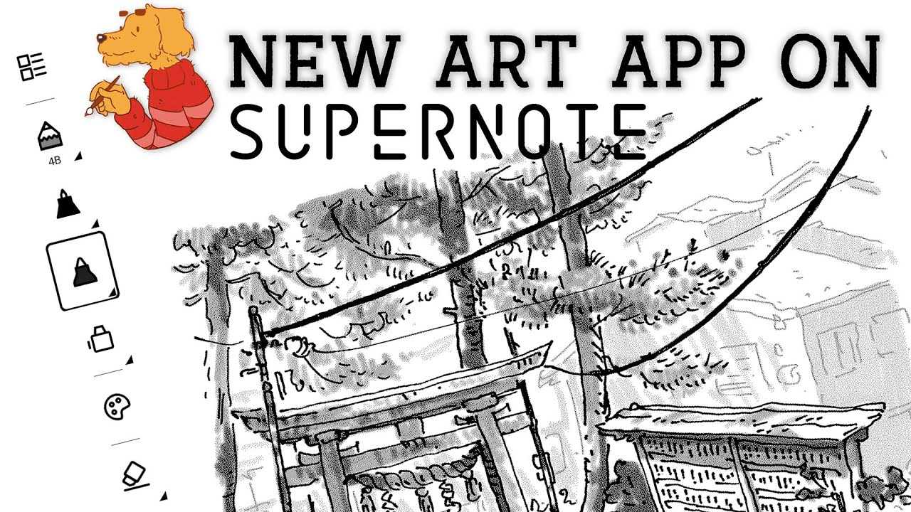 The new Atelier painting app on the Supernote