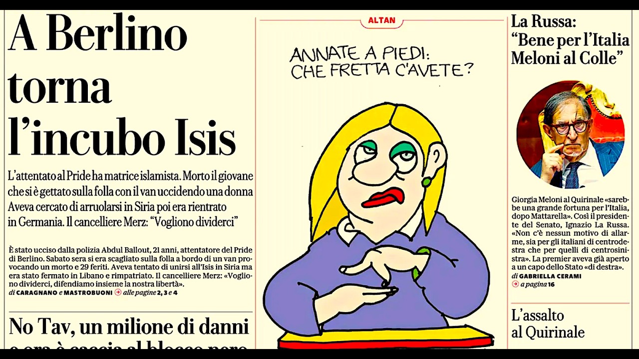 RASSEGNA STAMPA 27 LUGLIO 2026. QUOTIDIANI NAZIONALI ITALIANI  PRIME PAGINE DEI GIORNALI DI OGGI.