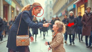 A MENINA FINGE SER UMA MENDIGA PARA TESTAR A NOIVA DO PAI E O RESULTADO...