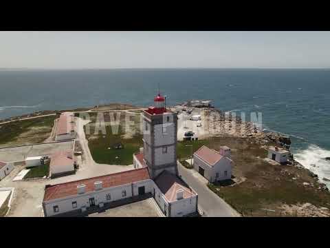 Portugal 🇵🇹 Peniche, Lighthouse [4K] Drone Stock Footage 3