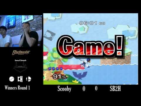 Blackout 3 Melee - Winners Round 1 - Scooby(Falco) vs SB2H(Cpt. Falcon, Marth)