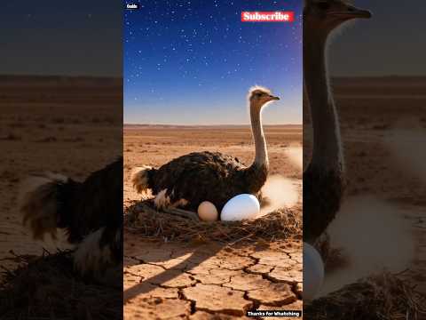 The ostrich mistook the owl’s egg for its own egg 😭 🥚🦉 #ai #shortfilm #save