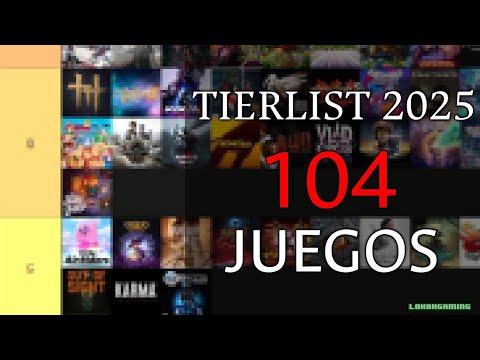 RANKING de MEJOR a PEOR - 104 JUEGOS TERMINADOS en 2025 - Tier List de L0k0hgaming