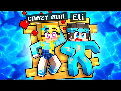 Eli Dates A Blue CRAZY GIRL on a ONE RAFT in Minecraft!