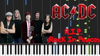 AC/DC - R.I.P. (Rock In Peace) Synthesia Tutorial
