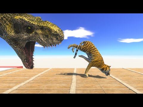 Run Away From The Angry T Rex - Animal Revolt Battle Simulator