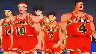 Download lagu 66. Slam dunk sakuragi, the end of the shohoku vs ryonan team basketball match mp3