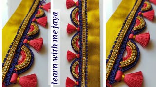 Download lagu ಸೀರೆ ಕುಚ್ಚು# 187.#new #grand #bridal #withbead #bridal #Sareekuchu  for beginners.learn #withme jaya mp3