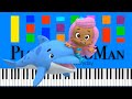 Bubble Guppies Hey Dolphin Slow EASY Medium 4K Piano Tutorial