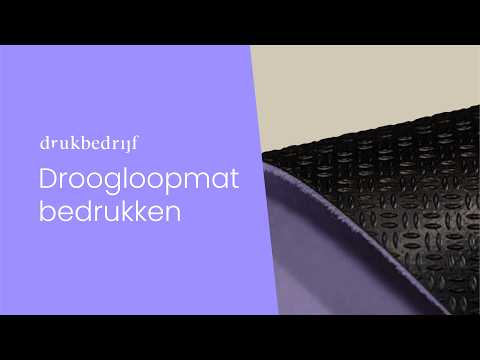 Droogloopmat bedrukken