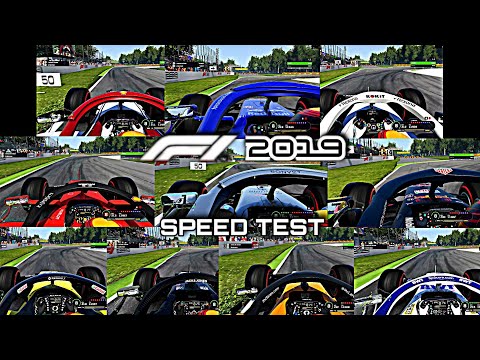 F1 2019 TOP SPEED TEST COMPARISON