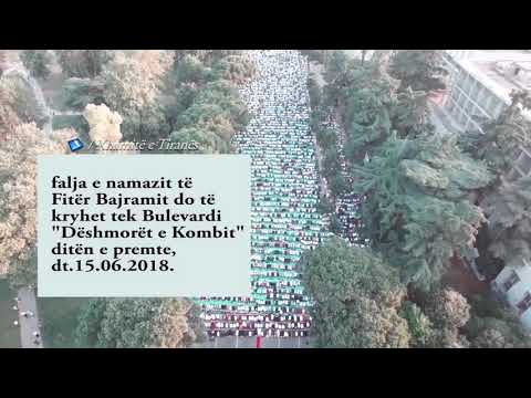 Programi i faljes së namazit të Fitër Bajramit 2018