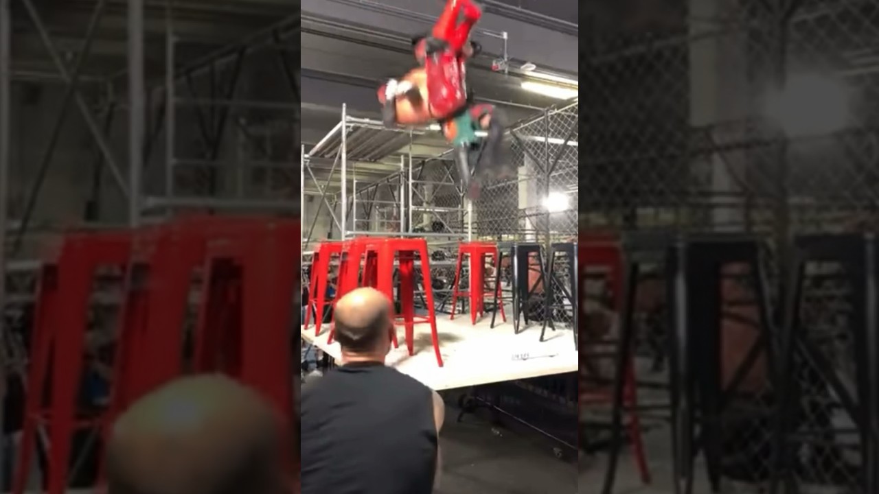 Insane spot during GCW’s Art of Wargames match || #gcw #deathmatch #cagematch #deathmatchwrestling