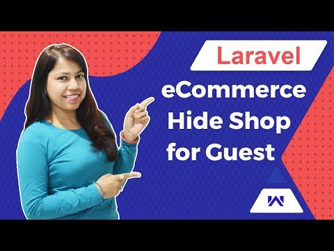 Laravel eCommerce Hide Shop for Guest - Module Configuration and Setup