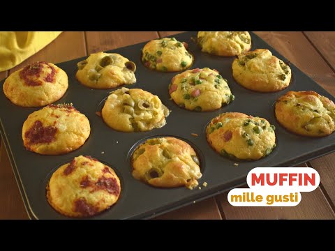 Muffin salati mille gusti - uno più buono dell'altro