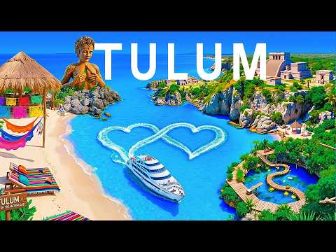Tulum Paradise 8K 🌴 Caribbean Sunset, Luxury Beaches & Deep House Chill 2026