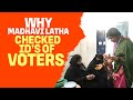 BJP's Hyderabad candidate Madhavi Latha spotted checking IDs of Burqa clad women voters