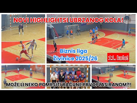 NOVO UBRZANO KOLO FUTSAL LIGE! BITNE PROMJENE NA TABELI! | Biznis liga Živinice 2025/26 - 11. kolo