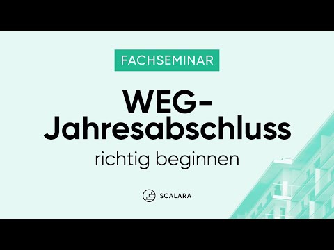 Fachseminar: WEG-Jahresabschluss richtig beginnen