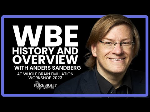 Anders Sandberg | WBE History and Overview @ Whole Brain Emulation Workshop 2023