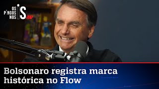 Podcast com Bolsonaro deixa Lula e Anitta para trás e tem recorde de audiência