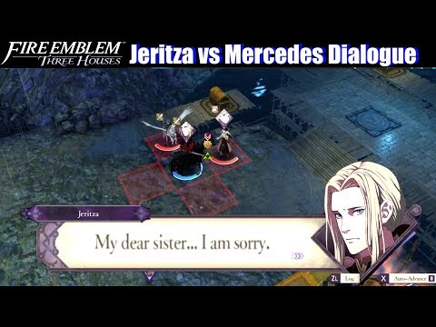 FE3H Jeritza vs Mercedes Unique Dialogue (DLC 3) - Fire Emblem Three Houses