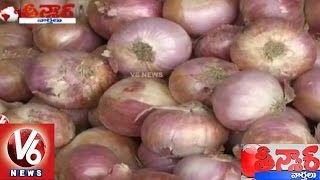 Onion Price Doubled with lack of crop production | Teenmaar News | V6 News