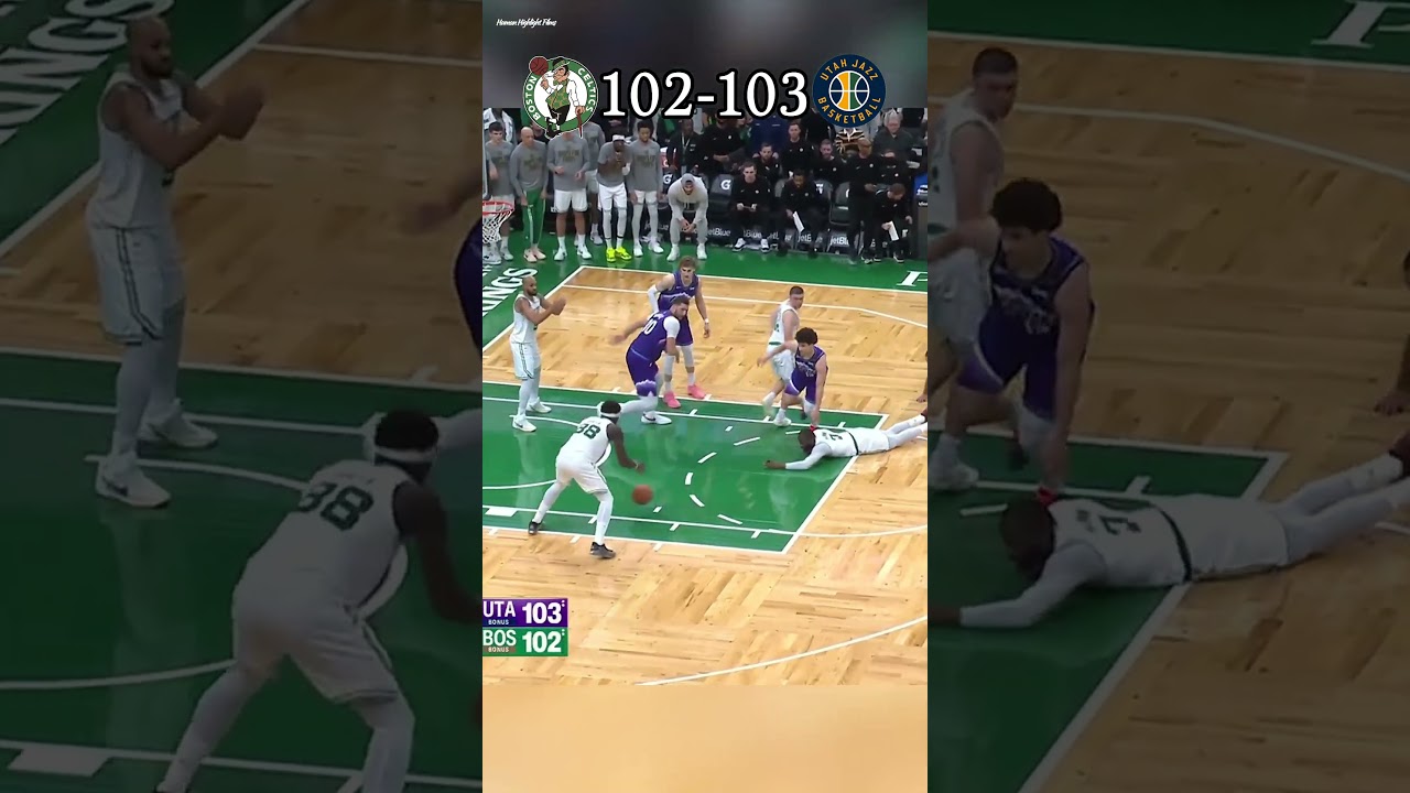 Nurkic fights for the rebound and SEALS the game with THE HOOK SHOT🔥#utahjazz #gamewinner #nba