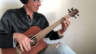 Video thumbnail for groove study: BLUES (orig. arrangement) - GoldTone MicroBass fretless, drums by MariUS ukulele