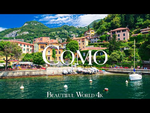 Lake Como 4K Drone Nature Film - Peaceful Piano Music - Amazing Nature