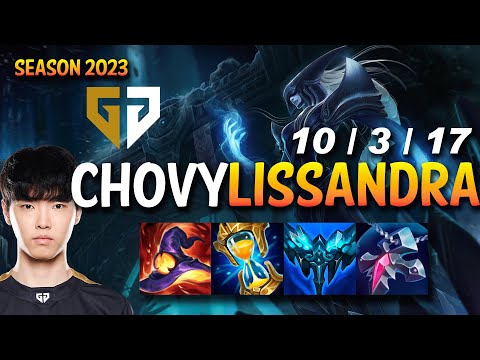 GEN Chovy LISSANDRA vs AHRI Mid - KR Ranked