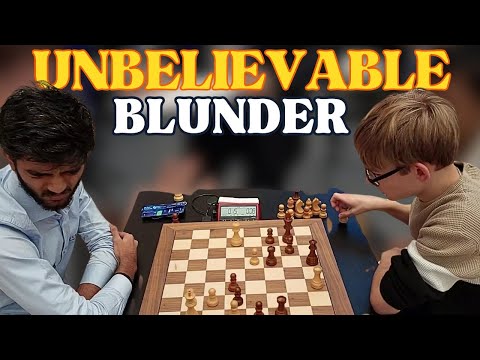 Unbelievable Blunder | D Gukesh vs Denis Lazavik | World Blitz 2023