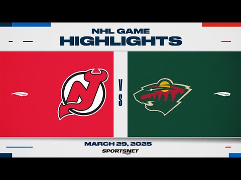 NHL Highlights | Devils vs. Wild - March 29, 2025